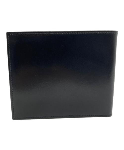 GUCCI（グッチ）GUCCI (グッチ) 2つ折り札入れ ブラック×ゴールドの古着・服飾アイテム