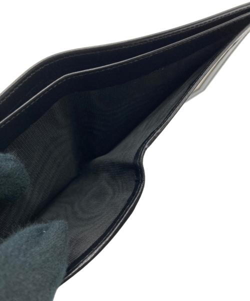 GUCCI（グッチ）GUCCI (グッチ) 2つ折り札入れ ブラック×ゴールドの古着・服飾アイテム