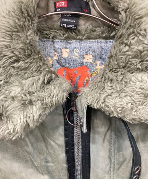 DIESEL（ディーゼル）DIESEL (ディーゼル) フライトジャケット カーキ サイズ:Lサイズの古着・服飾アイテム