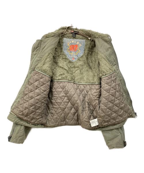 DIESEL（ディーゼル）DIESEL (ディーゼル) フライトジャケット カーキ サイズ:Lサイズの古着・服飾アイテム
