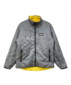 WILD THINGSワイルドシングス）の古着「リバーシブルプリマロフトジャケット」｜グレー×イエロー