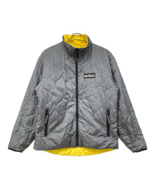 WILD THINGS（ワイルドシングス）WILD THINGS (ワイルドシングス) リバーシブルプリマロフトジャケット グレー×イエロー サイズ:Lの古着・服飾アイテム