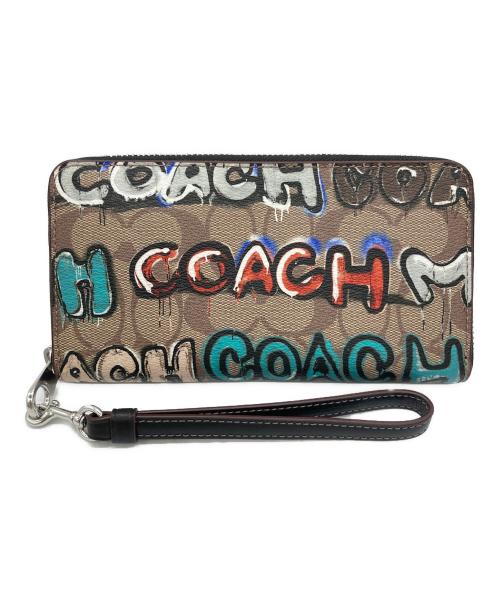 COACH（コーチ）COACH (コーチ) MINT + SERF (ミント＆サーフ) 長財布 ブラウンの古着・服飾アイテム