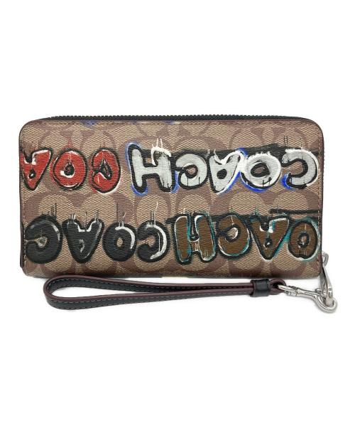 COACH（コーチ）COACH (コーチ) MINT + SERF (ミント＆サーフ) 長財布 ブラウンの古着・服飾アイテム