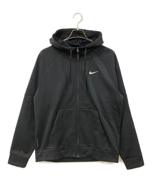NIKE（ナイキ）NIKE (ナイキ) フルジップ フィットネスパーカー ブラック サイズ:XL 未使用品の古着・服飾アイテム