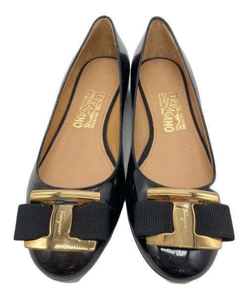 Salvatore Ferragamo（サルヴァトーレ フェラガモ）Salvatore Ferragamo (サルヴァトーレ フェラガモ) パンプス ブラック サイズ:6 1/2の古着・服飾アイテム
