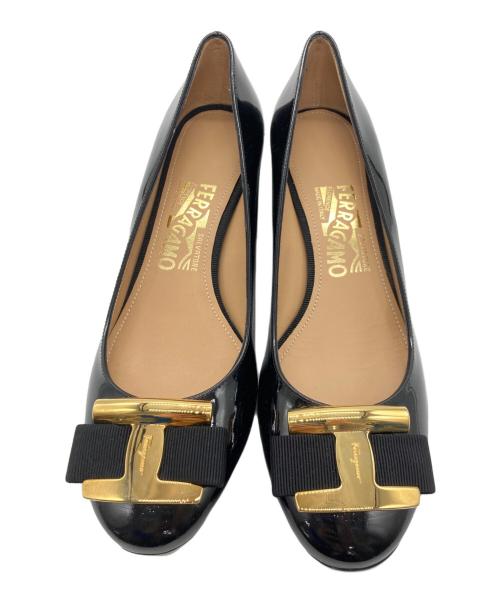 Salvatore Ferragamo（サルヴァトーレ フェラガモ）Salvatore Ferragamo (サルヴァトーレ フェラガモ) パンプス ブラック サイズ:6 1/2の古着・服飾アイテム