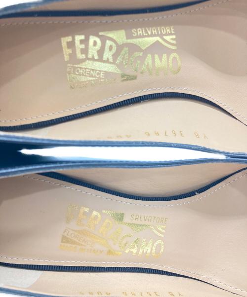 Salvatore Ferragamo（サルヴァトーレ フェラガモ）Salvatore Ferragamo (サルヴァトーレ フェラガモ) ヒールパンプス ブラック サイズ:6 1/2の古着・服飾アイテム
