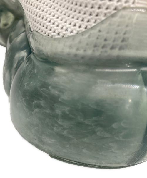 grounds（グラウンズ）grounds (グラウンズ) スニーカー ホワイト×ライトグリーン サイズ:25cmの古着・服飾アイテム