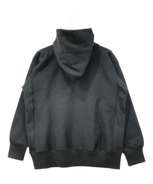 Champion（チャンピオン）Champion (チャンピオン) プルオーバーパーカー ブラック×ブルー サイズ:Lの古着・服飾アイテム