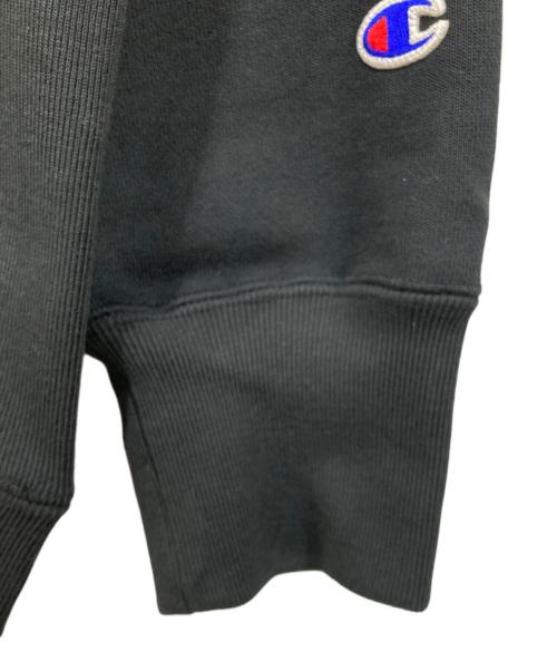 Champion（チャンピオン）Champion (チャンピオン) プルオーバーパーカー ブラック×ブルー サイズ:Lの古着・服飾アイテム