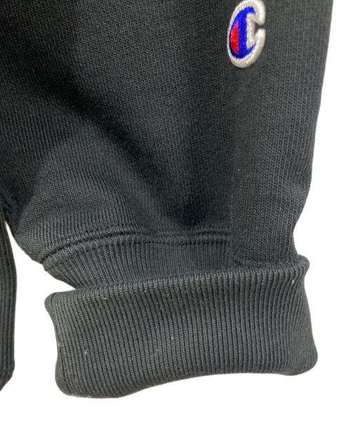 Champion（チャンピオン）Champion (チャンピオン) プルオーバーパーカー ブラック×ブルー サイズ:Lの古着・服飾アイテム