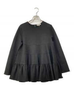 中古・古着通販】YORI (ヨリ) ストライプティアードチュニック ピンク