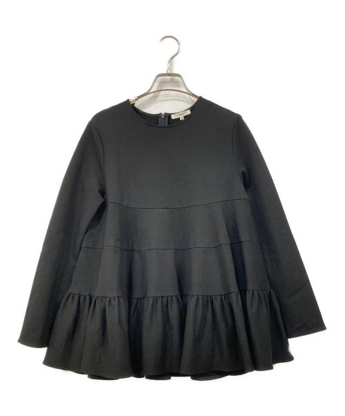 YORI（ヨリ）YORI (ヨリ) ぬくぬくティアードフリルブラウス ブラック サイズ:SIZE 36の古着・服飾アイテム