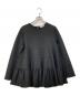 YORI（ヨリ）の古着「ぬくぬくティアードフリルブラウス」｜ブラック