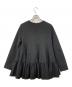 YORI (ヨリ) ぬくぬくティアードフリルブラウス ブラック サイズ:SIZE 36：7000円