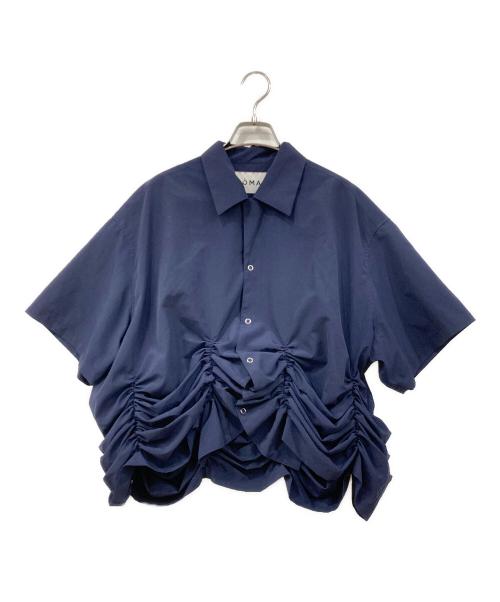 NOMA t.d.（ノーマティーディー）NOMA t.d. (ノーマティーディー) 半袖ブラウス ネイビー サイズ:FREEの古着・服飾アイテム