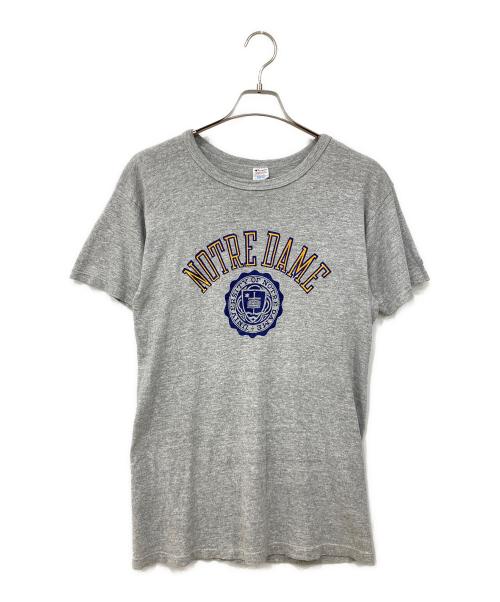 Champion（チャンピオン）Champion (チャンピオン) 半袖カットソー グレー サイズ:MEDIUMの古着・服飾アイテム