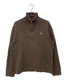 POLO RALPH LAUREN（ポロ・ラルフローレン）の古着「ハーフジップスウェット」｜グレー
