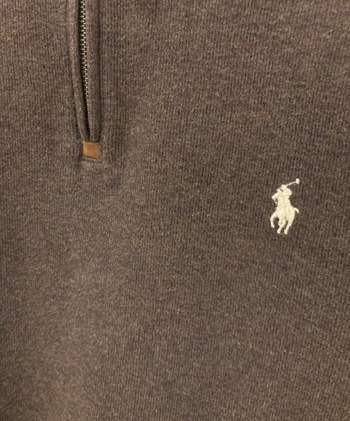POLO RALPH LAUREN（ポロ・ラルフローレン）POLO RALPH LAUREN (ポロ・ラルフローレン) ハーフジップスウェット グレー サイズ:Lの古着・服飾アイテム