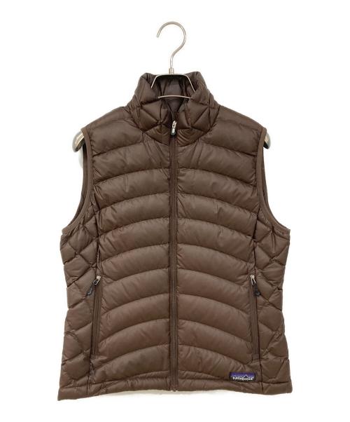 Patagonia（パタゴニア）Patagonia (パタゴニア) ダウンベスト ブラウン サイズ:SIZE Sの古着・服飾アイテム