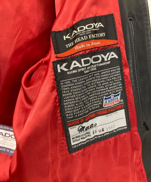 KADOYA（カドヤ）KADOYA (カドヤ) レザーライダースジャケット ブラック サイズ:表記なしの古着・服飾アイテム