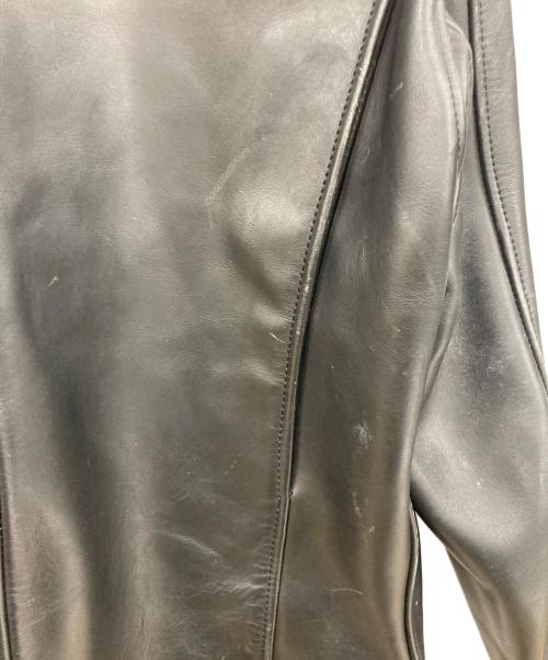 KADOYA（カドヤ）KADOYA (カドヤ) レザーライダースジャケット ブラック サイズ:表記なしの古着・服飾アイテム