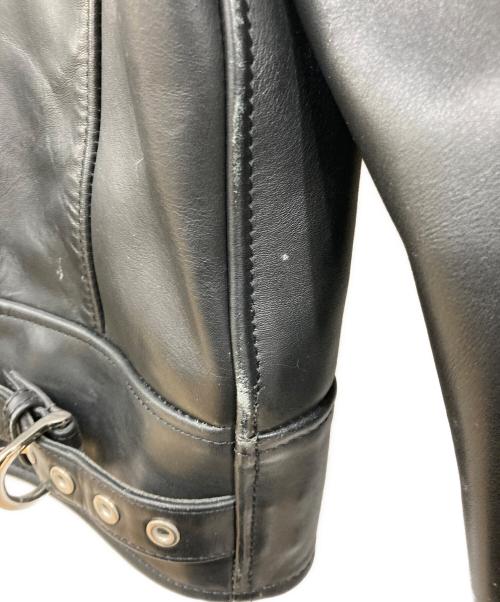 KADOYA（カドヤ）KADOYA (カドヤ) レザーライダースジャケット ブラック サイズ:表記なしの古着・服飾アイテム