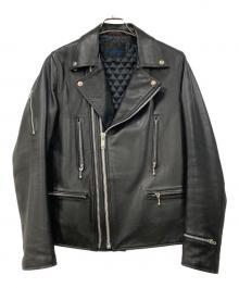ROARS ORIGINAL（ローアズオリジナル）の古着「レザーライダースジャケット」｜ブラック