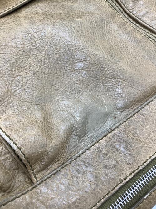 BALENCIAGA（バレンシアガ）BALENCIAGA (バレンシアガ) レザーリュック ベージュの古着・服飾アイテム