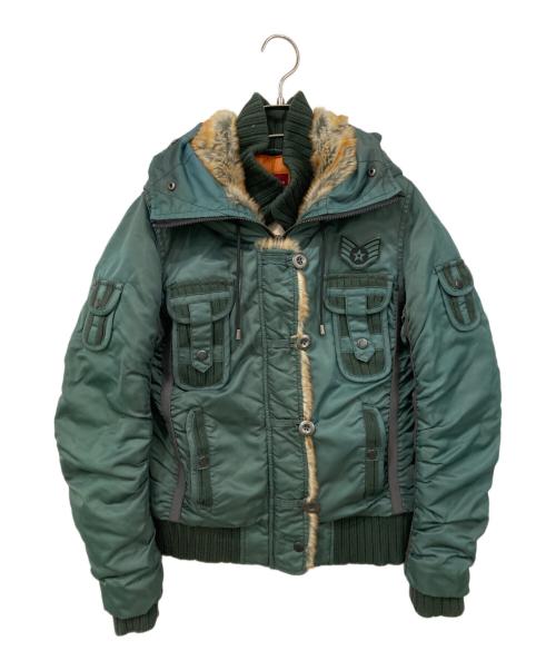 AVIREX（アヴィレックス）AVIREX (アヴィレックス) フライトジャケット カーキ サイズ:Mサイズの古着・服飾アイテム