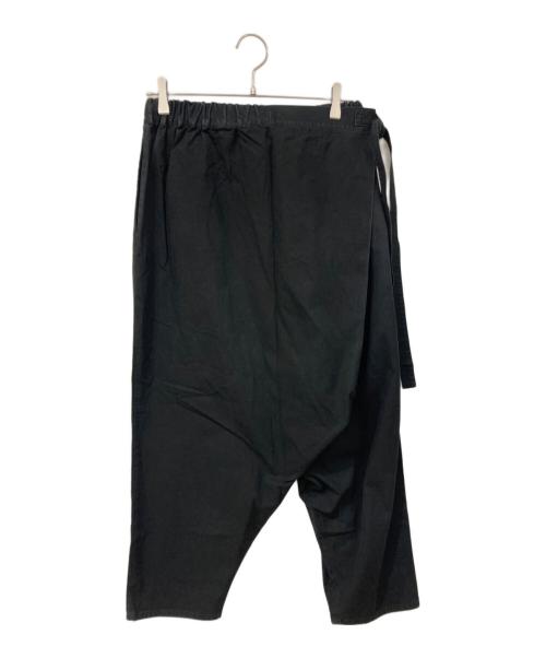 JUNYA WATANABE COMME des GARCONS（ジュンヤワタナベ コムデギャルソン）JUNYA WATANABE COMME des GARCONS (ジュンヤワタナベ コムデギャルソン) コットン アシンメトリー サルエルパンツ ブラック サイズ:SIZE Sの古着・服飾アイテム