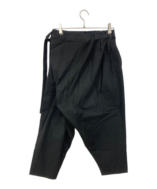 JUNYA WATANABE COMME des GARCONS（ジュンヤワタナベ コムデギャルソン）JUNYA WATANABE COMME des GARCONS (ジュンヤワタナベ コムデギャルソン) コットン アシンメトリー サルエルパンツ ブラック サイズ:SIZE Sの古着・服飾アイテム