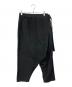 JUNYA WATANABE COMME des GARCONS（ジュンヤワタナベ コムデギャルソン）の古着「コットン アシンメトリー サルエルパンツ」｜ブラック