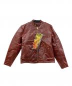 VANSONバンソン）の古着「TYPE:Bレザージャケット」｜レッド