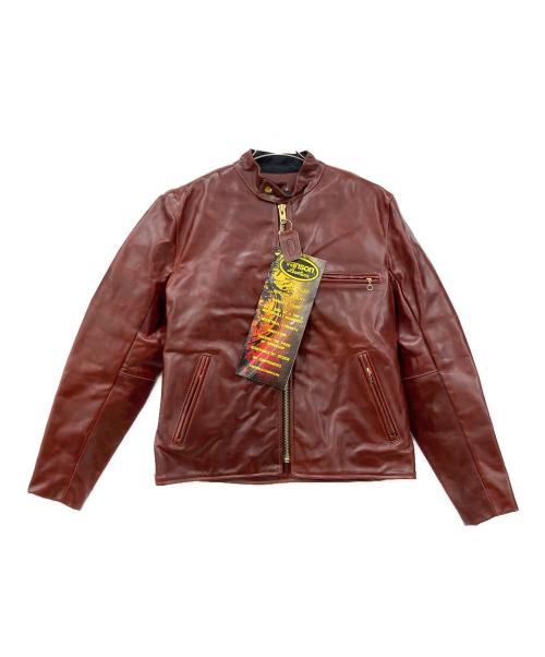 VANSON（バンソン）VANSON (バンソン) TYPE:Bレザージャケット レッド サイズ:SIZE 42の古着・服飾アイテム