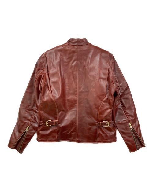 VANSON（バンソン）VANSON (バンソン) TYPE:Bレザージャケット レッド サイズ:SIZE 42の古着・服飾アイテム