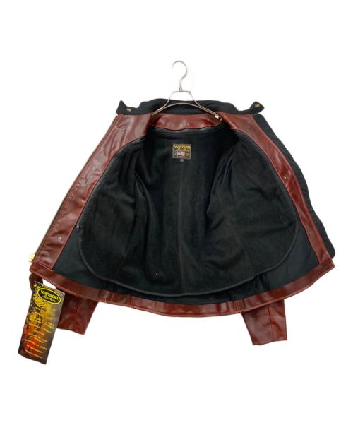 VANSON（バンソン）VANSON (バンソン) TYPE:Bレザージャケット レッド サイズ:SIZE 42の古着・服飾アイテム