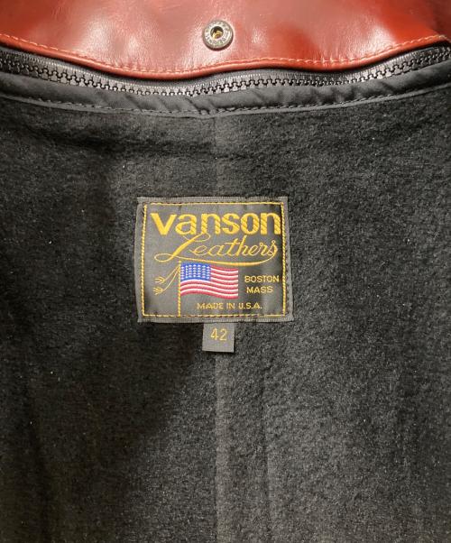 VANSON（バンソン）VANSON (バンソン) TYPE:Bレザージャケット レッド サイズ:SIZE 42の古着・服飾アイテム