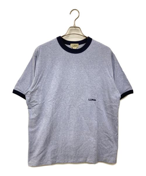 L.L.Bean（エルエルビーン）L.L.Bean (エルエルビーン) 半袖カットソー ブルー×ネイビー サイズ:Lサイズの古着・服飾アイテム