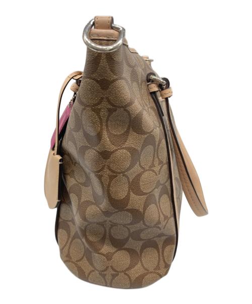 COACH（コーチ）COACH (コーチ) ハンドバッグ ベージュの古着・服飾アイテム