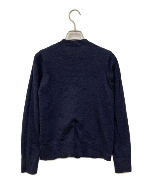 maison kitsune（メゾンキツネ）maison kitsune (メゾンキツネ) 薄手カーディガン ネイビー サイズ:XSサイズの古着・服飾アイテム