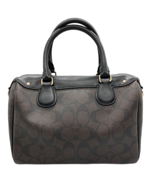 COACH（コーチ）COACH (コーチ) ミニボストンショルダーバッグ ブラウンの古着・服飾アイテム