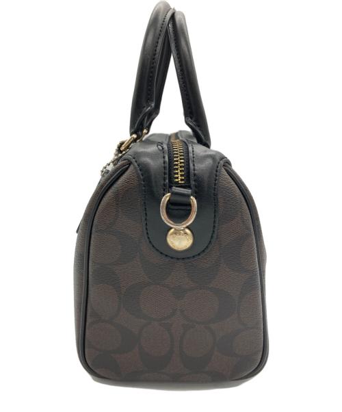 COACH（コーチ）COACH (コーチ) ミニボストンショルダーバッグ ブラウンの古着・服飾アイテム