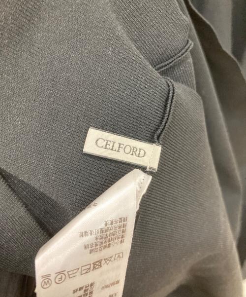 CELFORD（セルフォード）CELFORD (セルフォード) コルセットデザインニットワンピース ブラック サイズ:38の古着・服飾アイテム