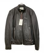 MAISON SPECIALメゾンスペシャル）の古着「Dress-Fit Sheep Leather Single Rider Jacket」｜ブラック