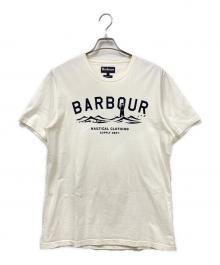 Barbour（バブアー）の古着「半袖カットソー」｜ホワイト