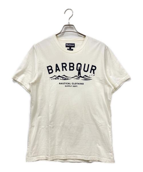Barbour（バブアー）Barbour (バブアー) 半袖カットソー ホワイト サイズ:Lサイズの古着・服飾アイテム