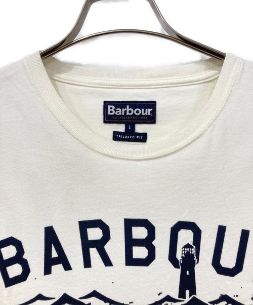Barbour（バブアー）Barbour (バブアー) 半袖カットソー ホワイト サイズ:Lサイズの古着・服飾アイテム