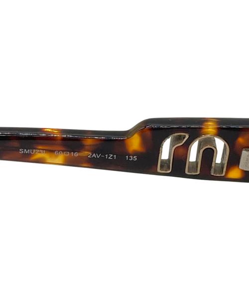 MIU MIU（ミュウミュウ）MIU MIU (ミュウミュウ) サングラス ブラウン サイズ:60□16の古着・服飾アイテム